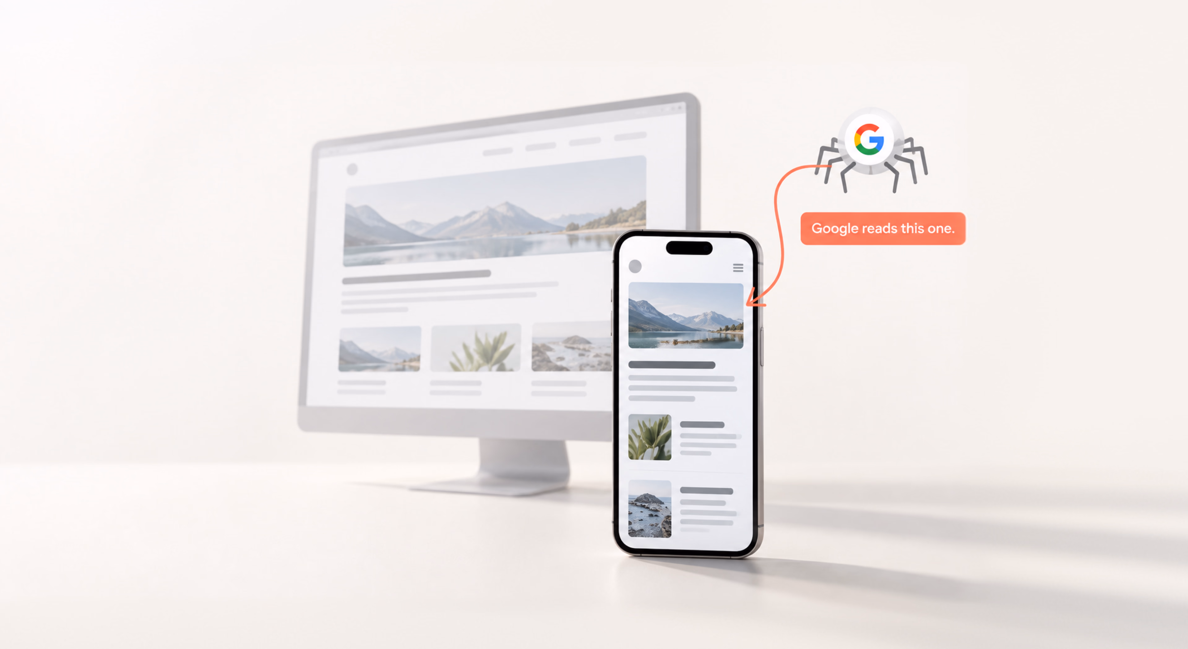 Google ranks the version in your pocket