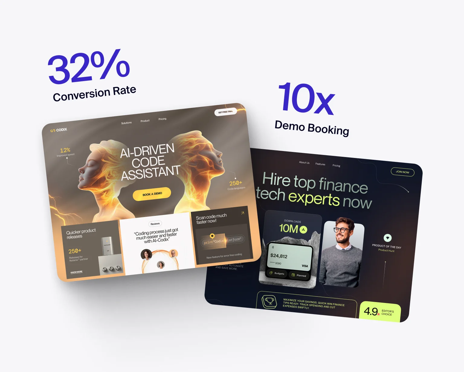 Clear landing pages drive real results