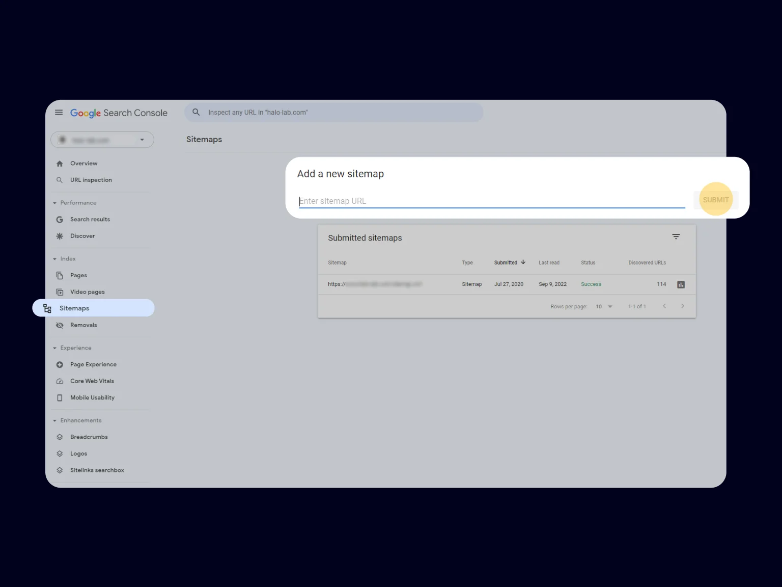 How to add a Sitemap to the Google Search Console