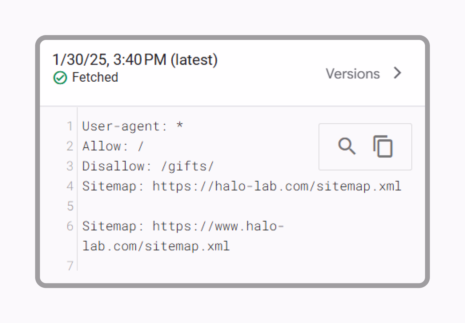 Correctly configured robots.txt file ensures proper site crawling