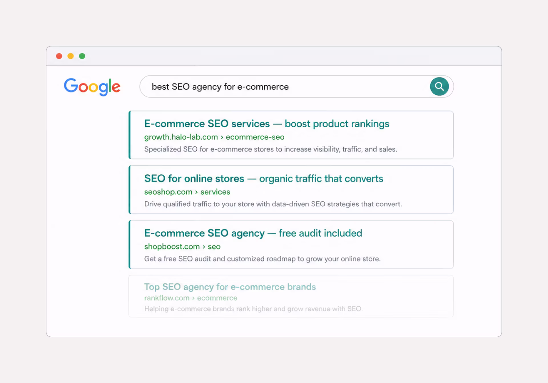 Strong search positioning helps businesses capture existing demand